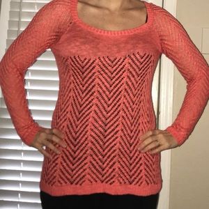 Coral sweater